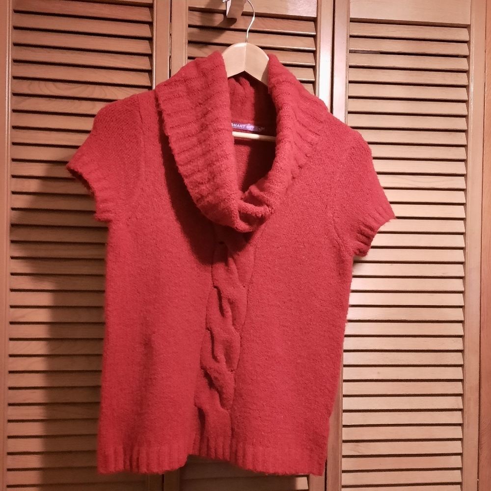 Smart Set Dark Red Super Soft Turtleneck